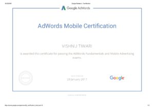 Adwords Mobile Certification